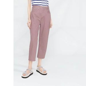 Levi's: Made & Crafted —Barrel tapered-leg cropped jeans